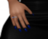 J- Blue n Black nails