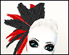 MM Black/Red Fascinator