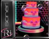 Neon Birthday cake