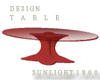 design table red two