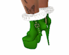 green santa boots