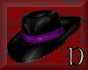 purple & black hat