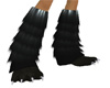 Black furry boots
