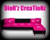 Pink/Black LouieV Couch