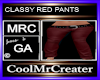 CLASSY RED PANTS