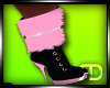 Jil Black Pink Fur Boots