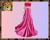 PdT Cerise Fluted Gown