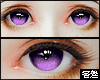 害羞. Big Eyes Purple