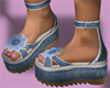 Jean Platform Sandals