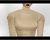 ( Knit Turtleneck ) Tan