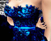 Blue Florel Dress