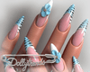 Aqua French Tips