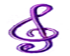 Purple music note