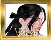 Long Hair + Bow Black