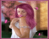 woman with butterflies..
