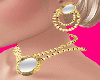 14k Gold Mirror Earrings