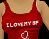 I Love My Bf - Red Vest