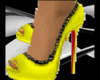 Yellow Red bottom heels