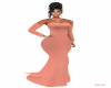 Coral Pink Vintage Gown