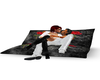 lovers rose pillow