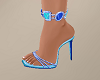Jeweled Blue Heels