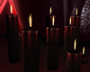 Dark Red Candles `