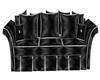(X) Black Furry Sofa