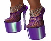 sexy purple heels shoes