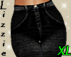 *L* {XL} Black Jeans