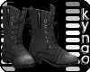 .:K:. Grey Combat Boots