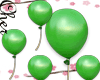 green baloons effect