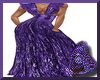 Purple Lame Gown