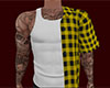 Yellow Plad Shirt Tank M