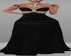 Pearls Collar Black Gown