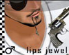 !1314 GUN lips jewelry