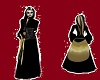 black/gold gothic gown