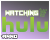 Watching Hulu.