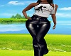 Black Flare Leather