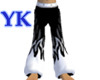 Black&White Fire Pants