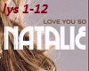 Natalie - Love You So