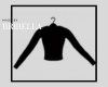 Black Flat Chest Shirt