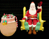 Animated Sitting Santa