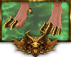 Dragon Feet - Gold (M)