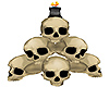 black candle skulls