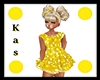 KIDS Yellow Party Dress