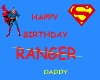 ranger birthday sign