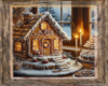 gingerbread cabin art