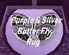 Purple Butterfly Rug