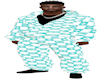 Checkered Teal LV M