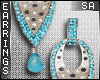 [SA] Blue Glitz Earrings